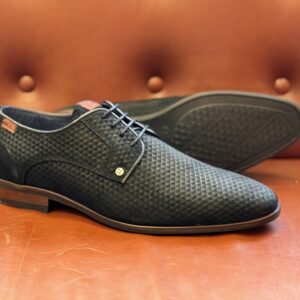 Berkelmans Oulton Black 3D Print Suede