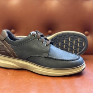 Clarks Mullan Moc Navy Leather