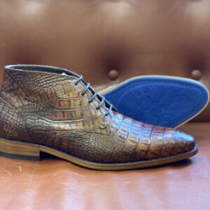 Rehab Footwear Barry Croco Brown 4000